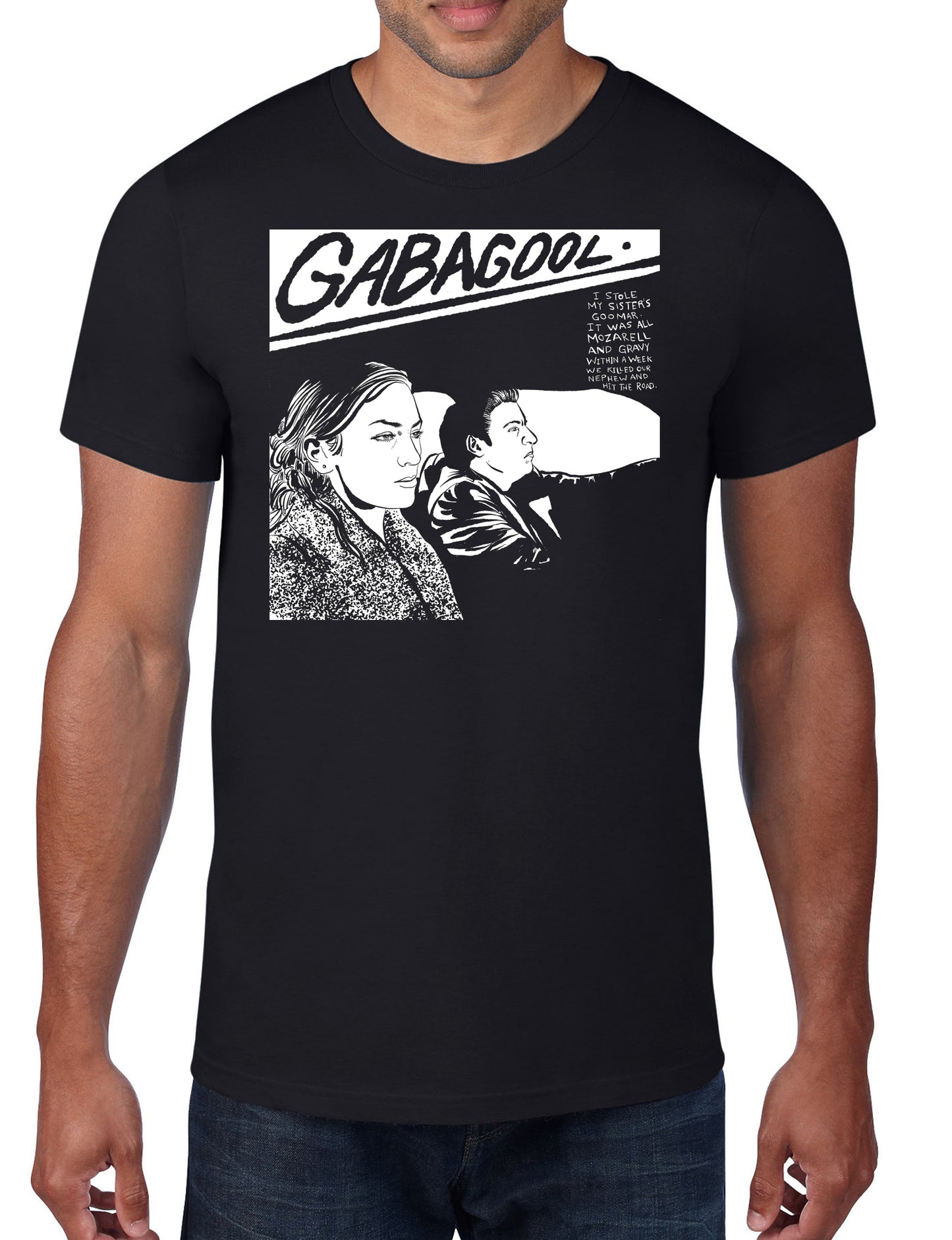 "Gabagool" - Sopranos/Sonic Youth mashup T-Shirt