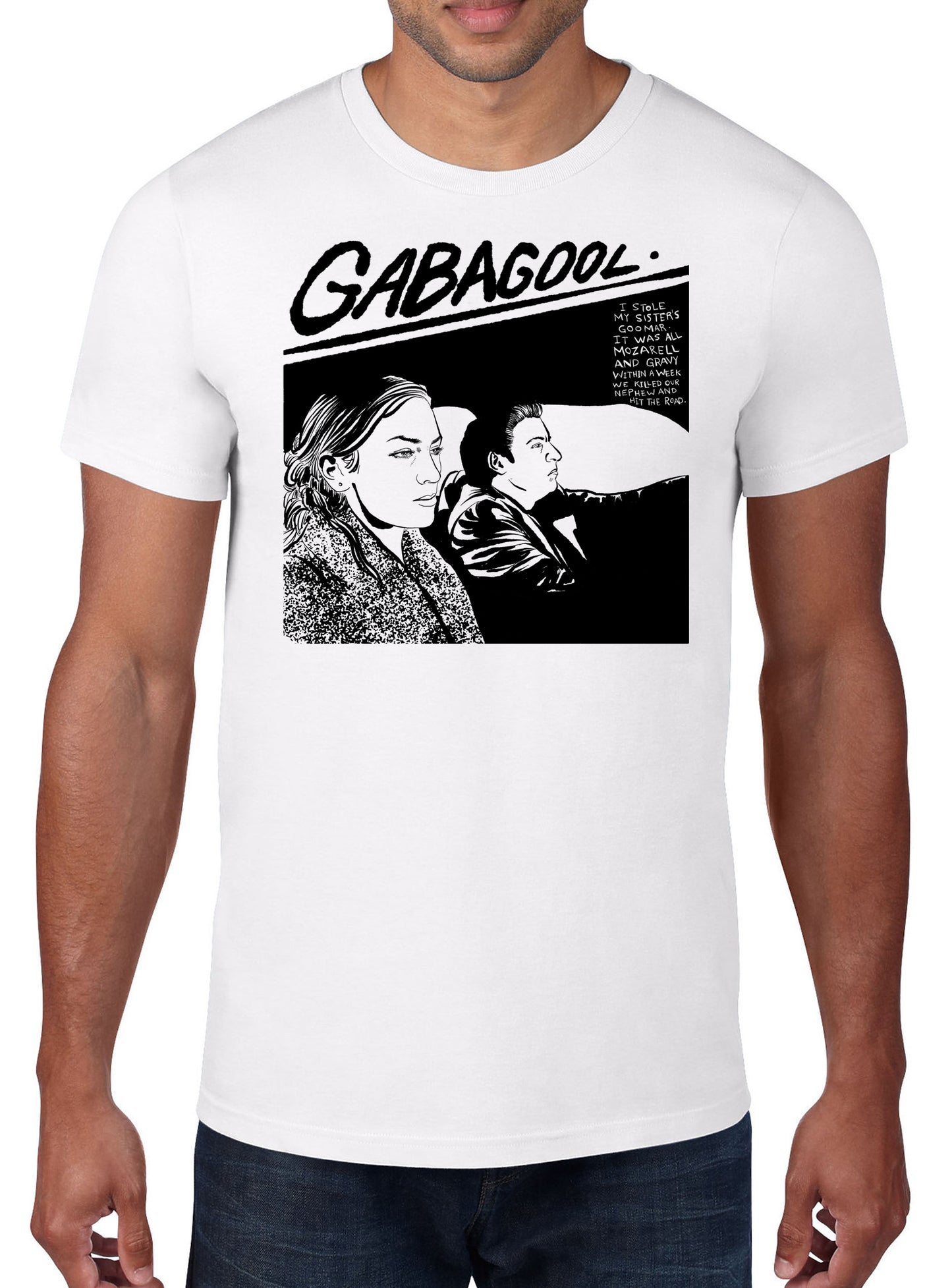 "Gabagool" - Sopranos/Sonic Youth mashup T-Shirt